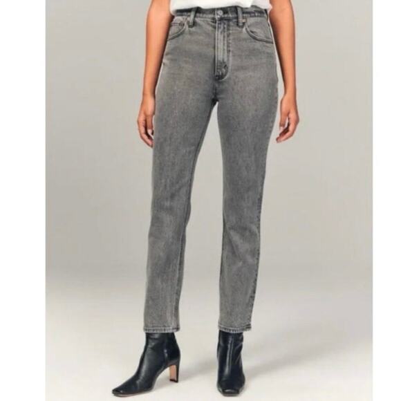Abercrombie & Fitch Denim - Abercrombie & Fitch Curve Love The Ankle Straight Ultra High Rise Jeans Sz. 10S